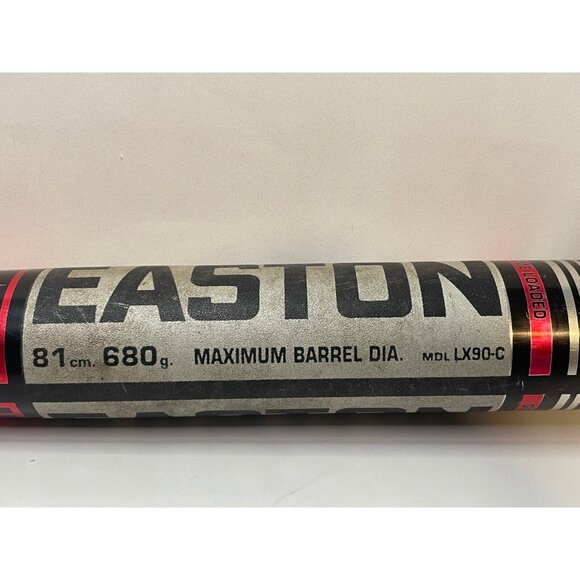 Easton Baseball Bat Lx90-C Carbon Core Power Hitter 32 Inch 24 oz red black - Picture 8 of 16